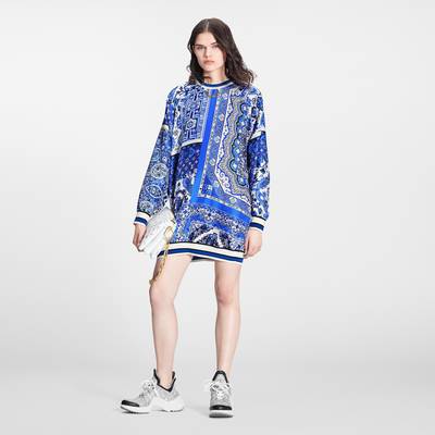 Louis Vuitton Bandana Print Sporty Sweater Dress outlook