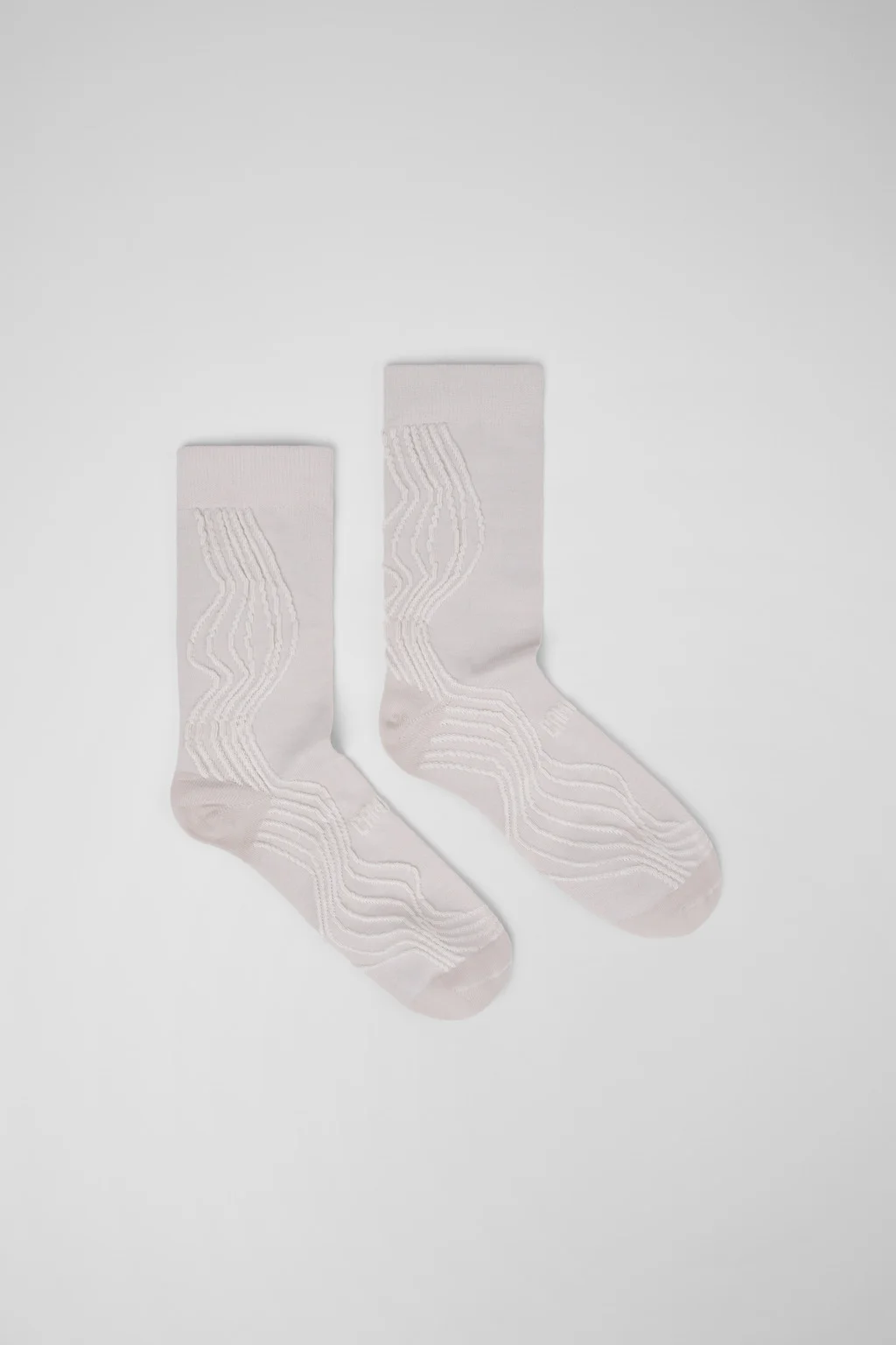 Socks White-gray organic cotton socks. - 1