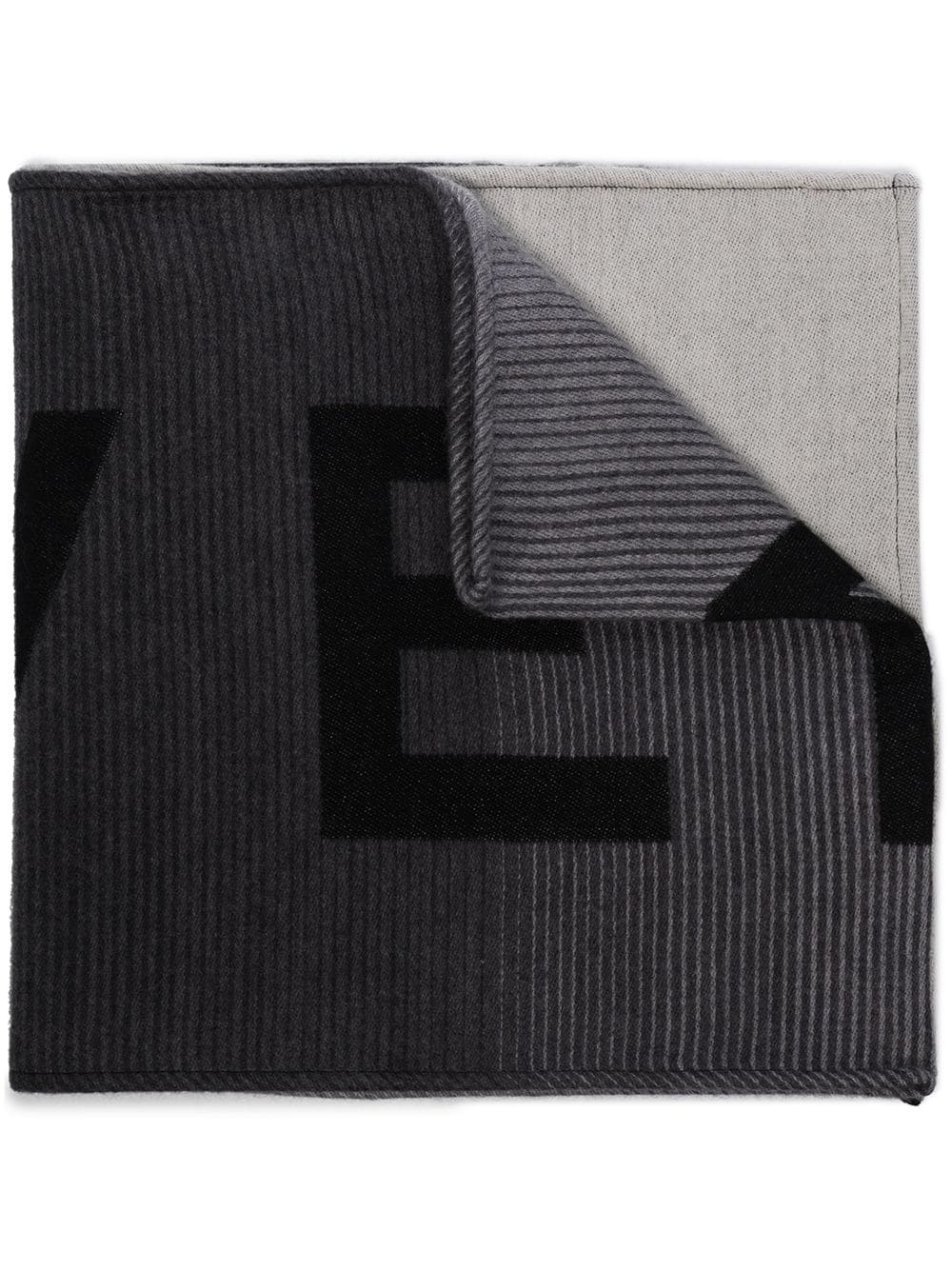 logo knitted scarf - 1