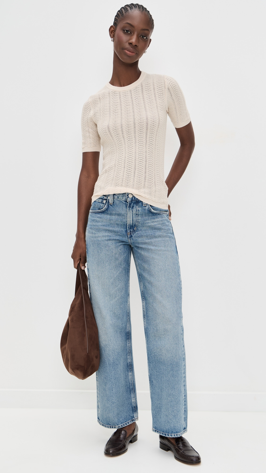Francesca Merino Short Sleeve Sweater - 4