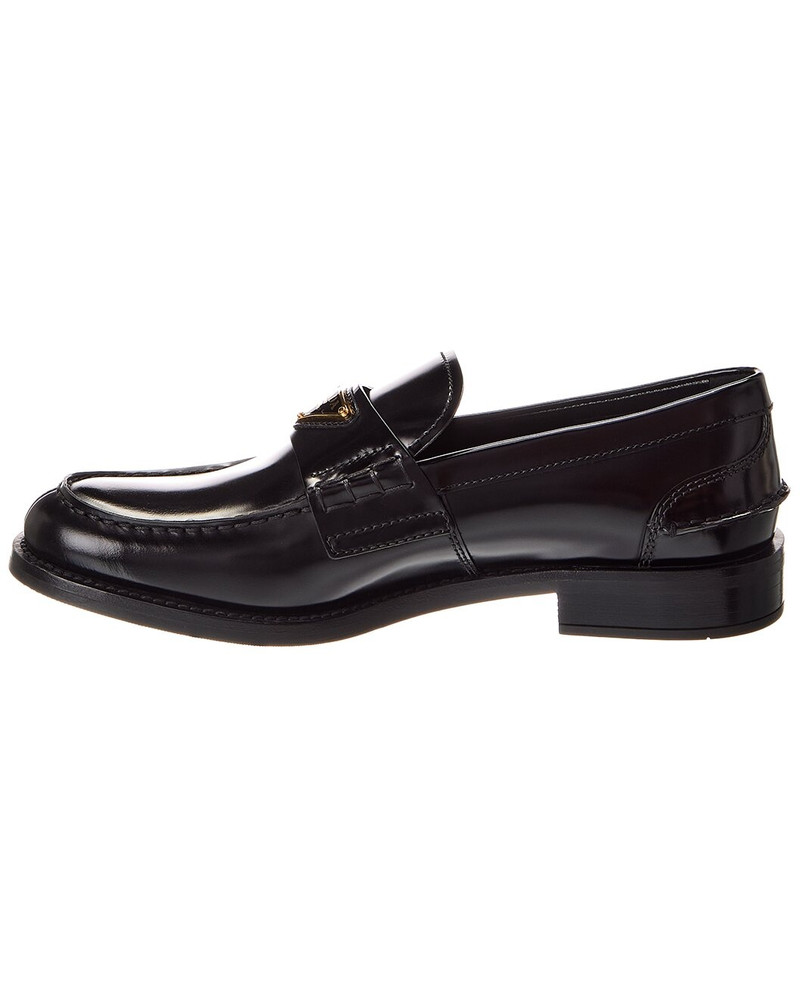 Prada Prada Logo Brushed Leather Loafer outlook