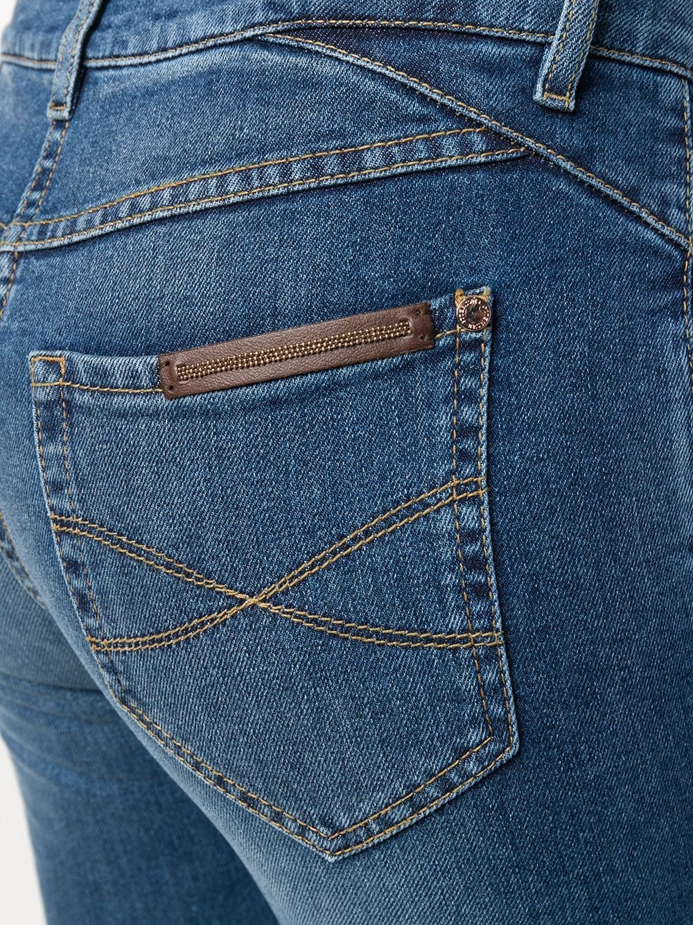 high waist straight leg jeans - 5