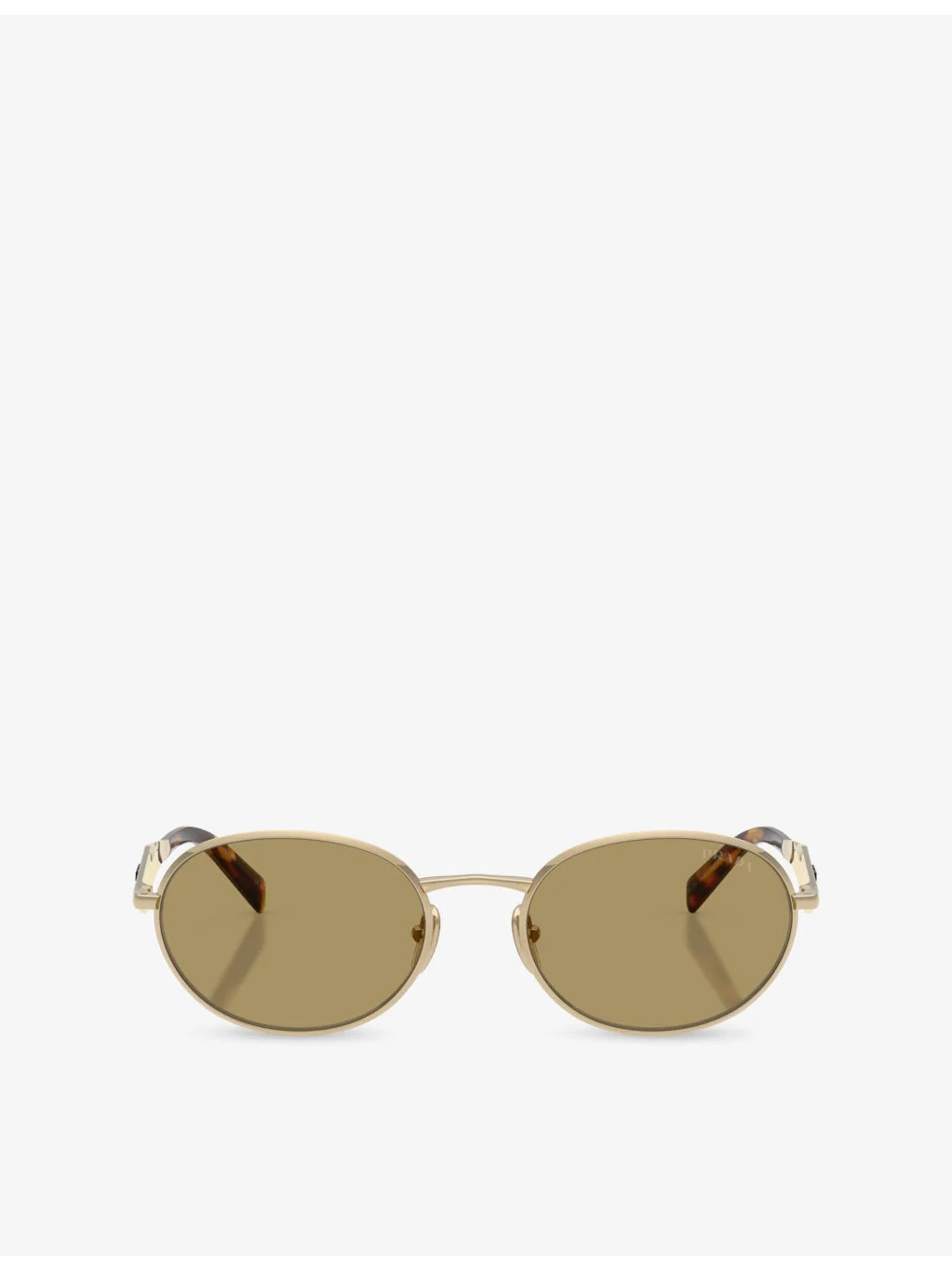 PR D57S Oval-Frame Metal Sunglasses - 1