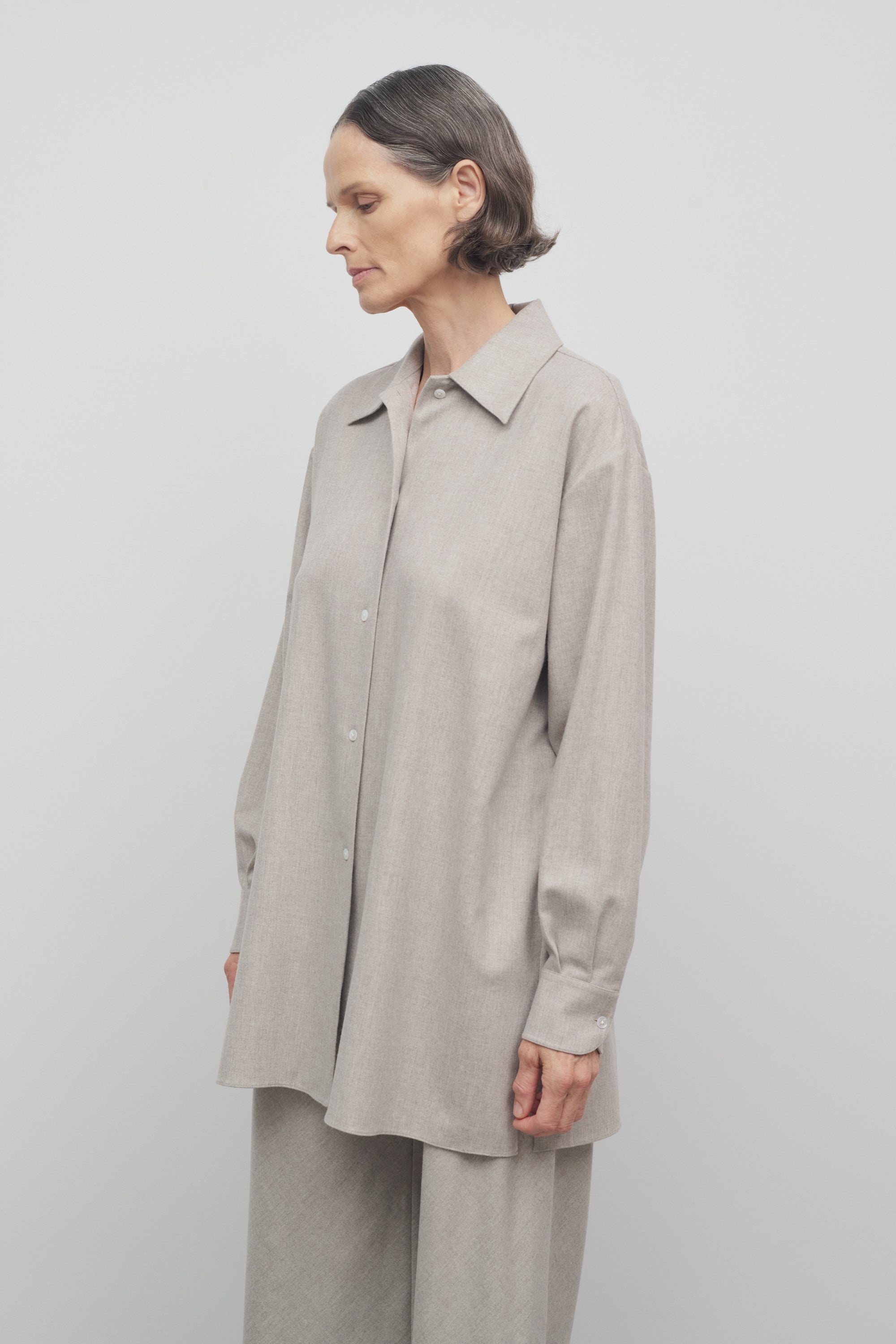Komako Shirt in Wool and Cashmere - 3