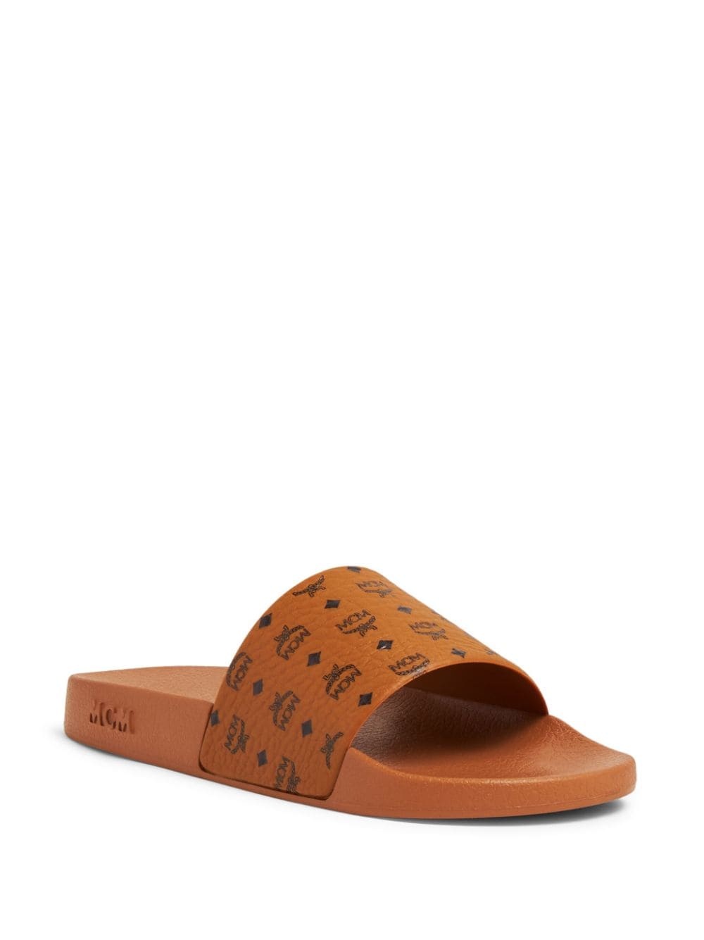 logo-print moulded-footbed slides - 2