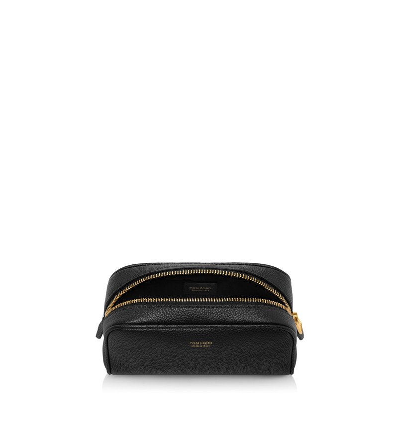 GRAIN LEATHER TRAVEL SMALL COSMETIC CASE 3