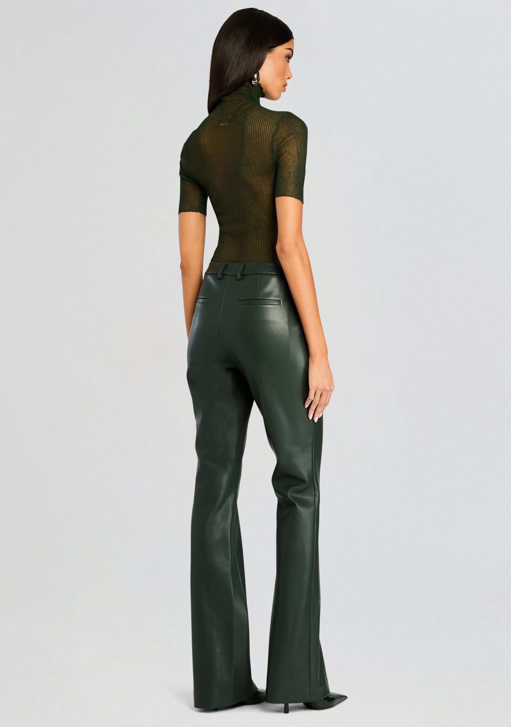 RONJA VEGAN LEATHER TROUSER - 4