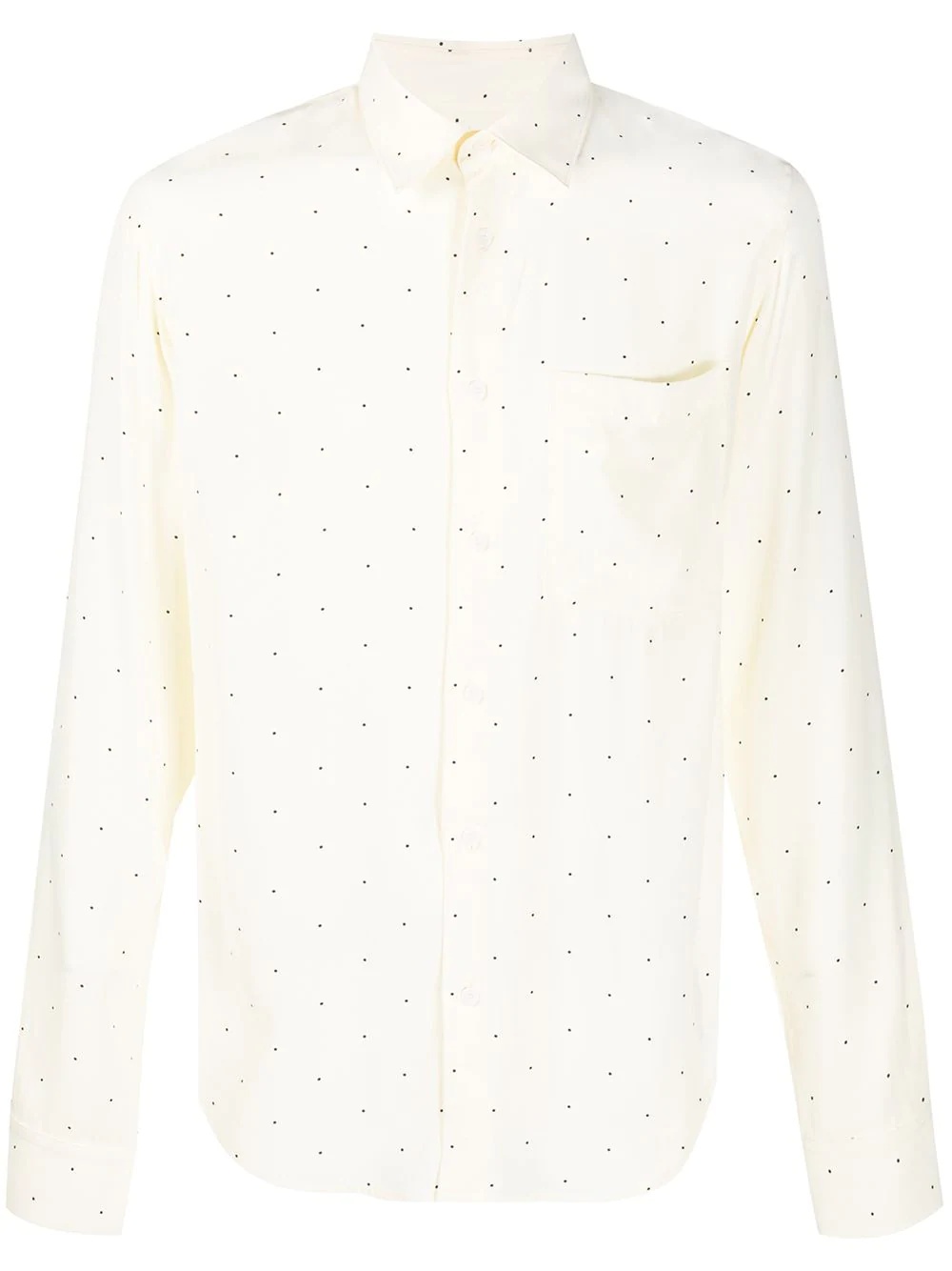 dot embroidered shirt - 1