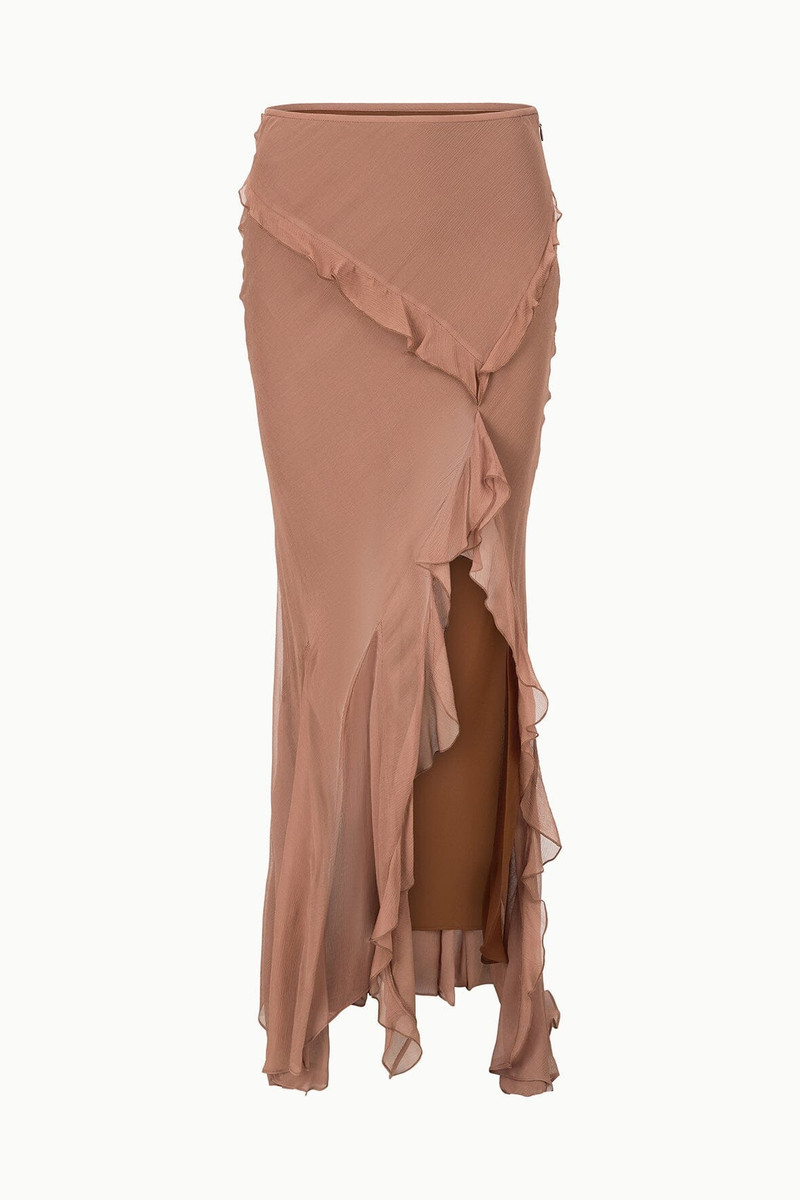 STAUD DIANA SKIRT MOCHA 1
