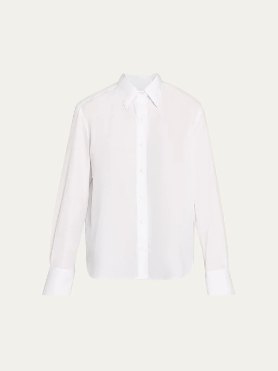 Possetti Superfine Cotton Button-Front Shirt - 1