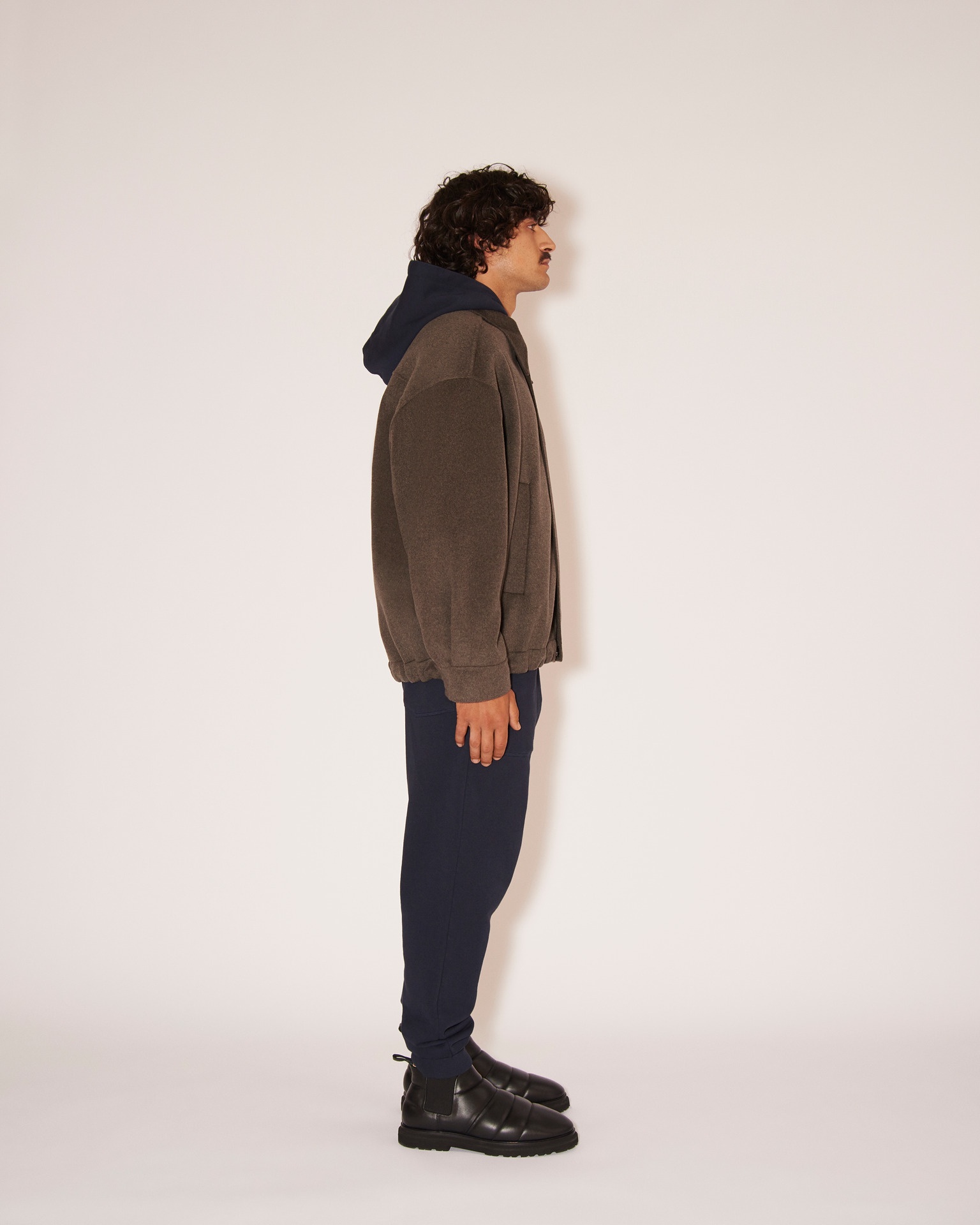 DRUE - Double wool jacket - Dark Grey - 3