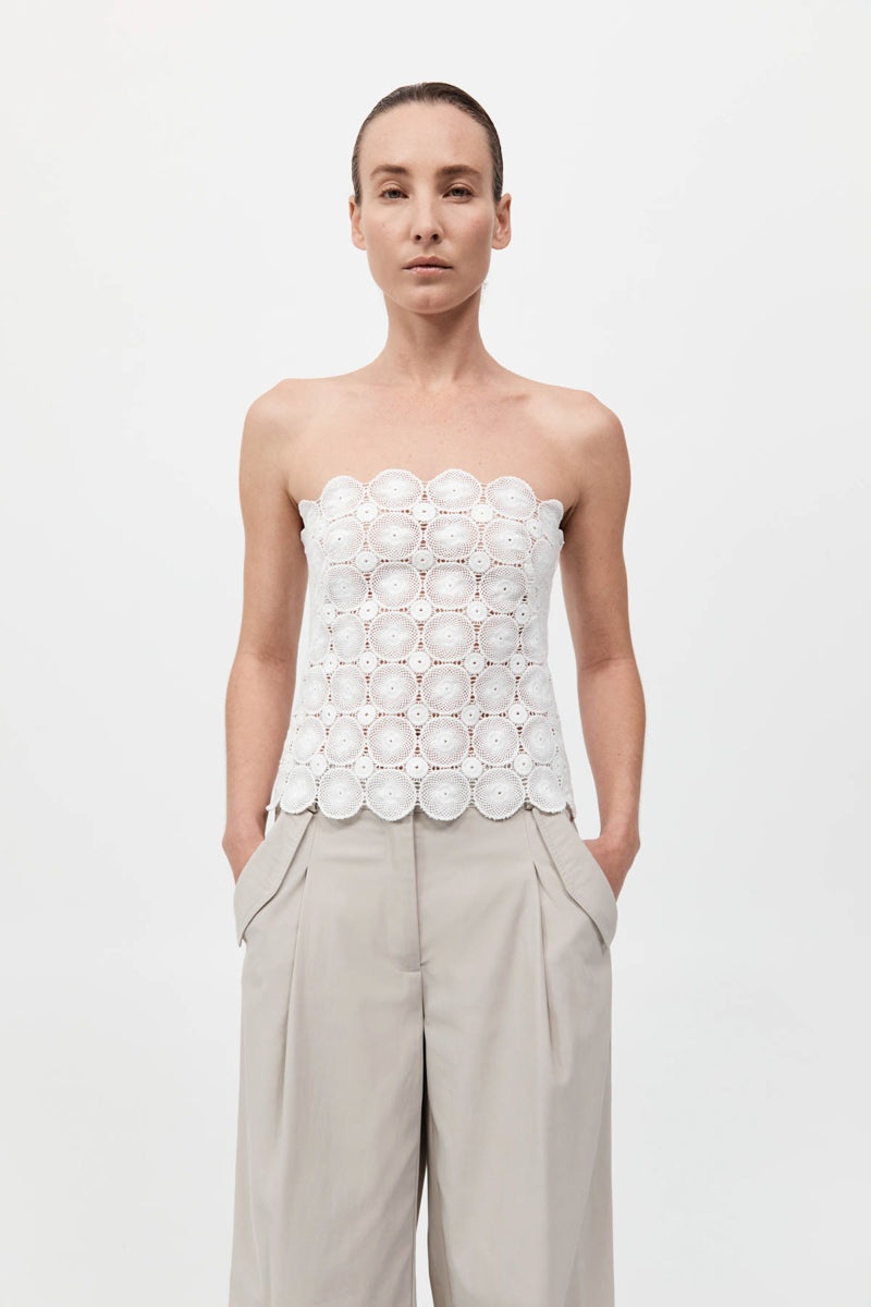 Doily Top - White - 2