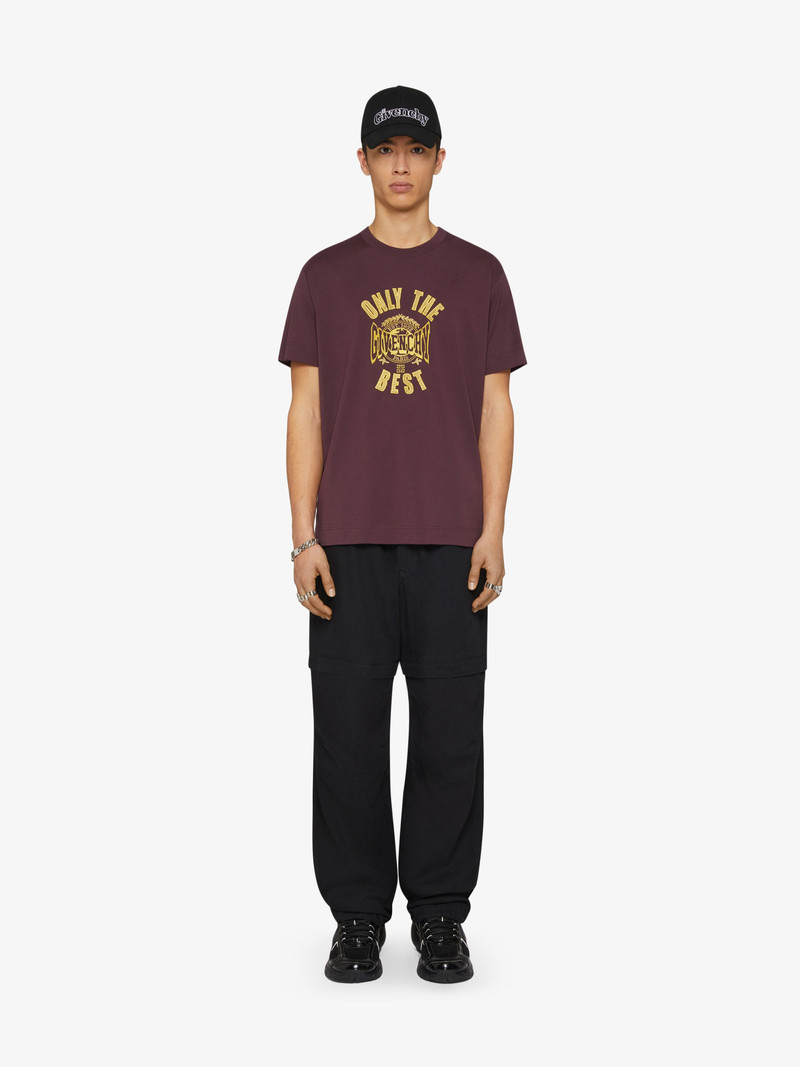 Givenchy SLIM FIT T-SHIRT IN COTTON WITH GIVENCHY LOGO outlook