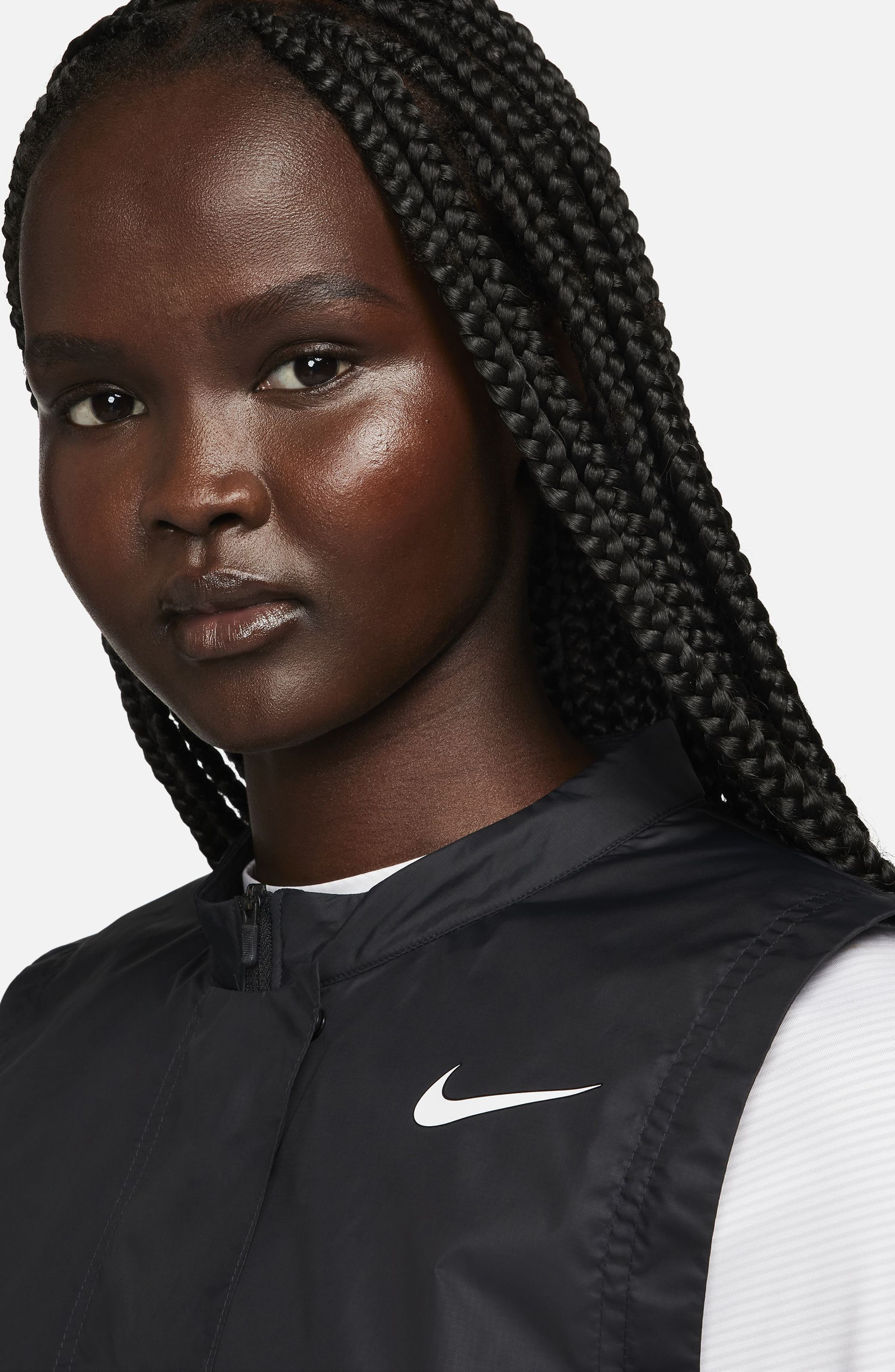 Nike Tour Repel Golf Vest in 010 Black/white at Nordstrom - 5