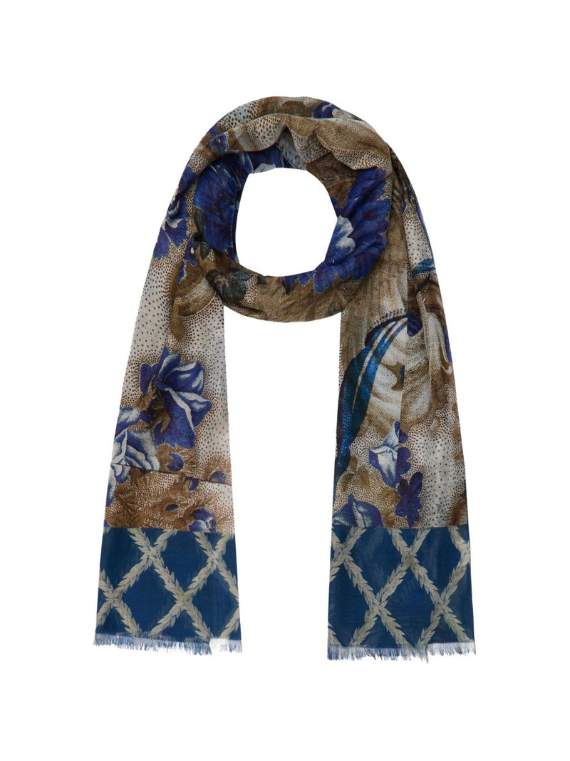 Hawnbci floral-print scarf 1