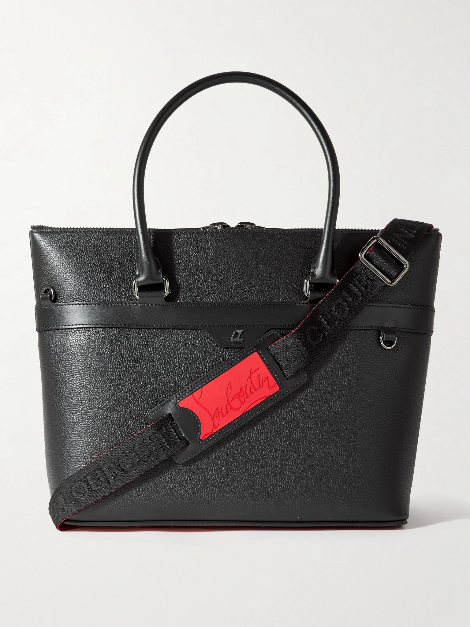 Kabiker 2.0 Rubber-Trimmed Full-Grain Leather Tote Bag Black - 1