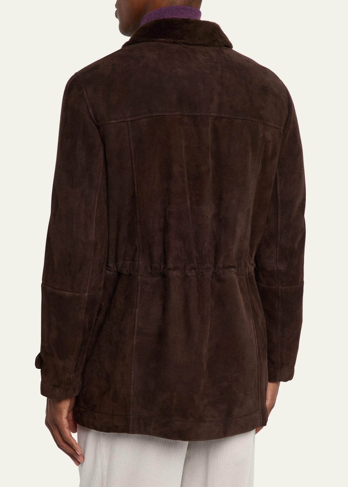 Men's Shearling Lined Button-Front Parka - 3
