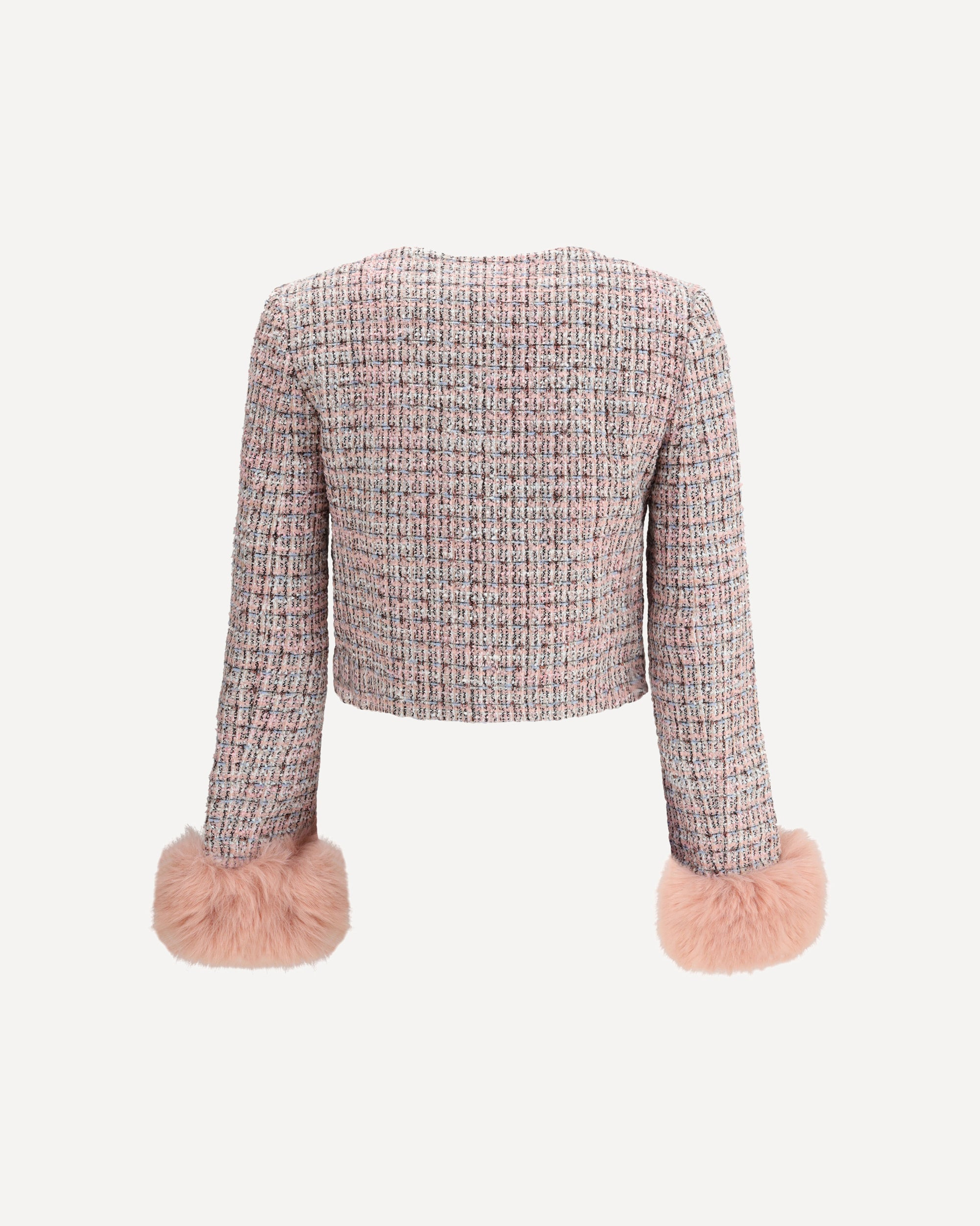 Bouclé fur cuffed Jacket - 2