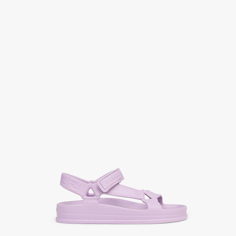Lilac rubber sandals 1