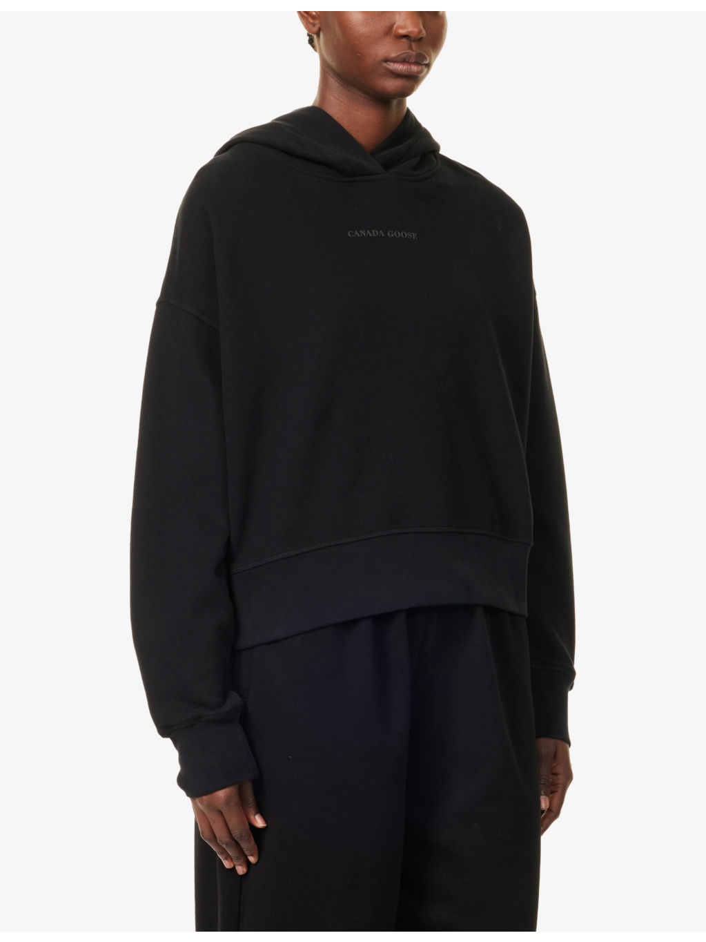 Muskoka rubberised-branding cotton-jersey hoody - 3