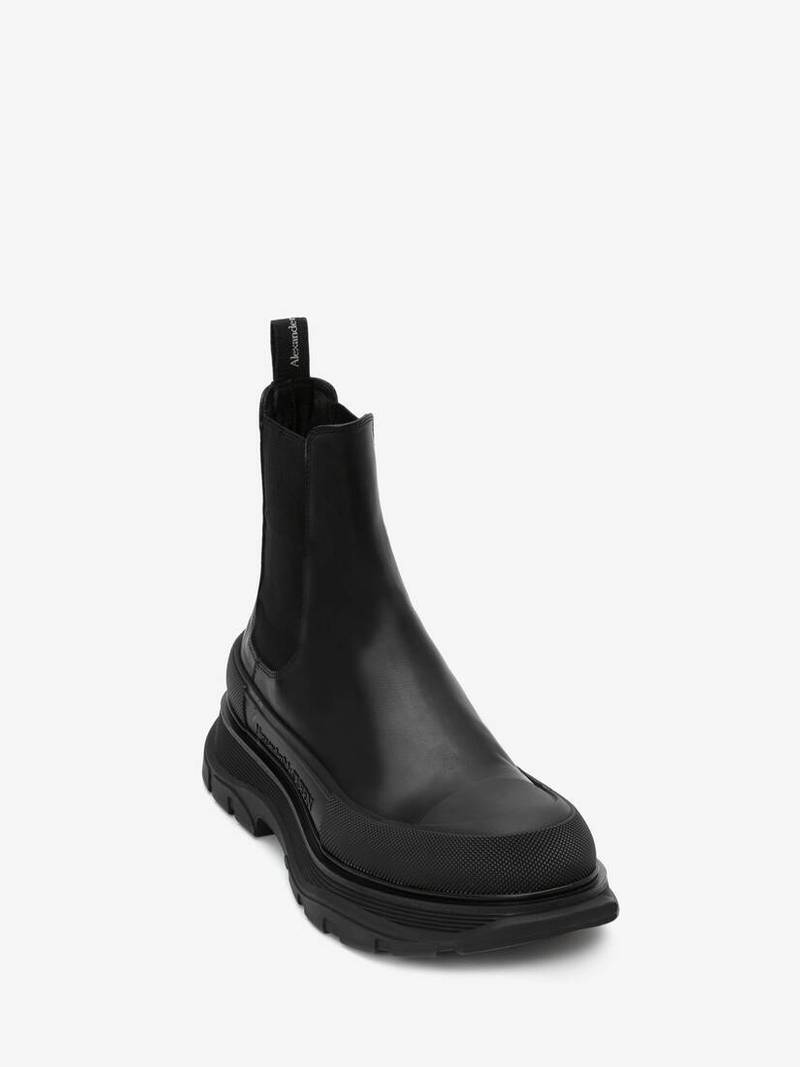 Alexander McQueen Men's Tread Slick Boot in Black outlook