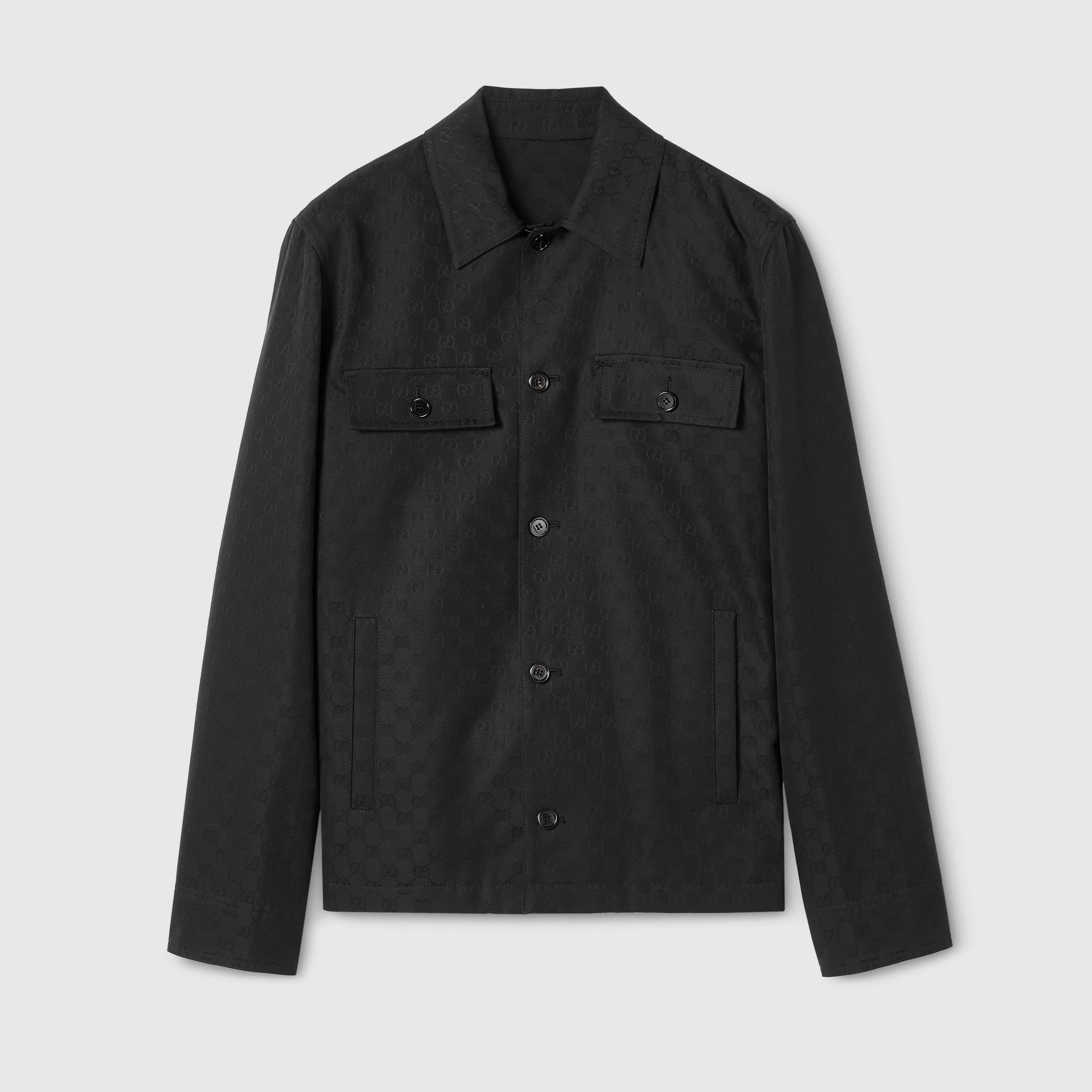 GG cotton canvas jacket - 1