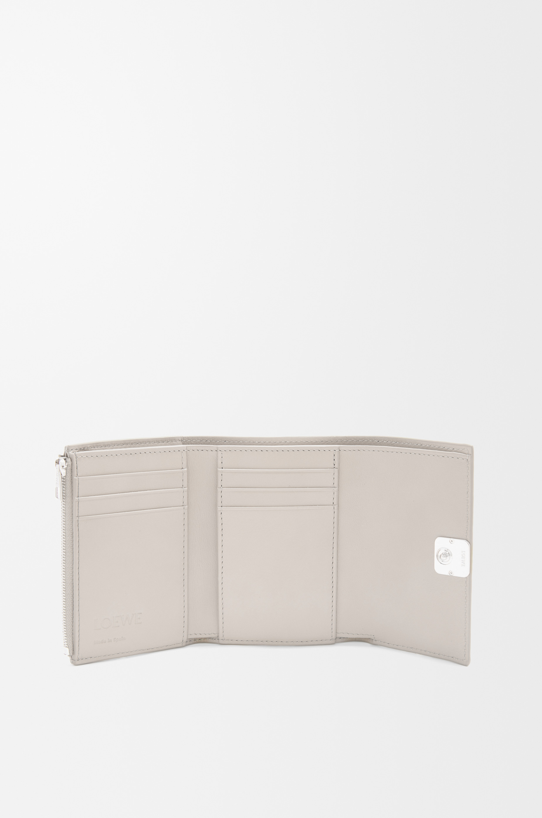 Anagram small vertical wallet in pebble grain calfskin - 2