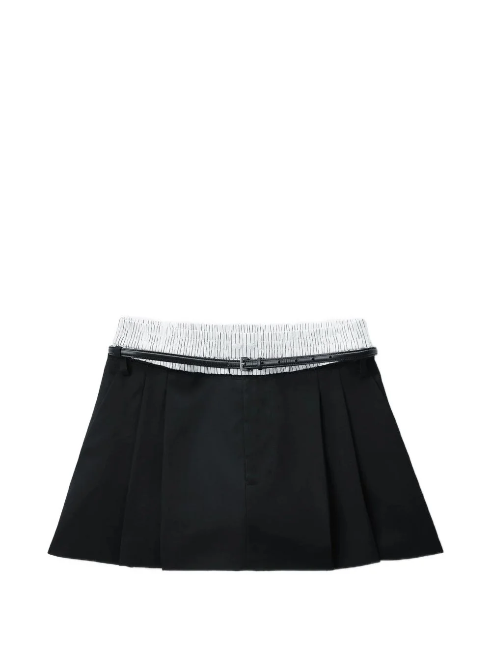 mid-rise layered boxer tailored skort - 1
