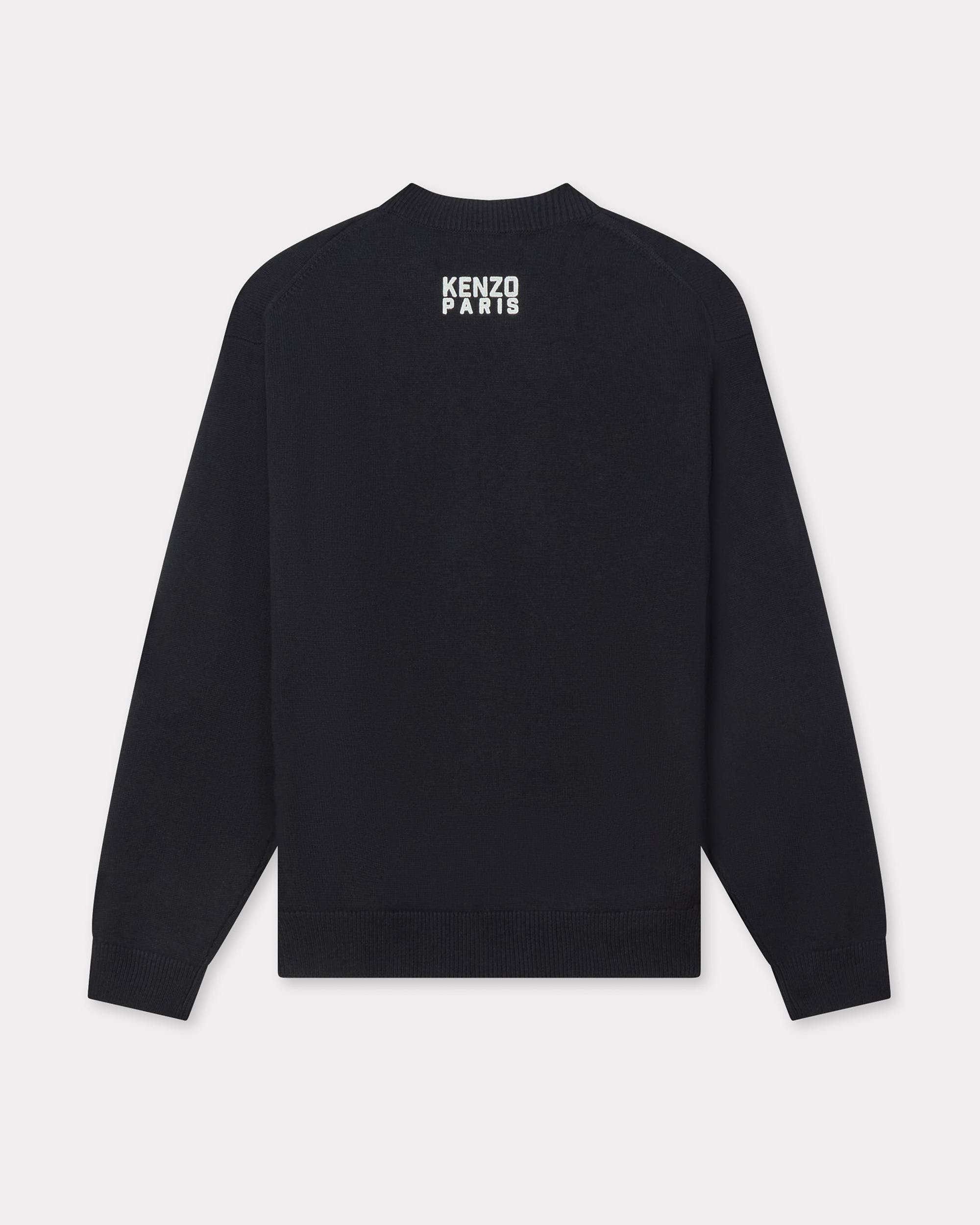 'KENZO Happy Tiger' embroidered jumper in cotton and Merino wool - 2