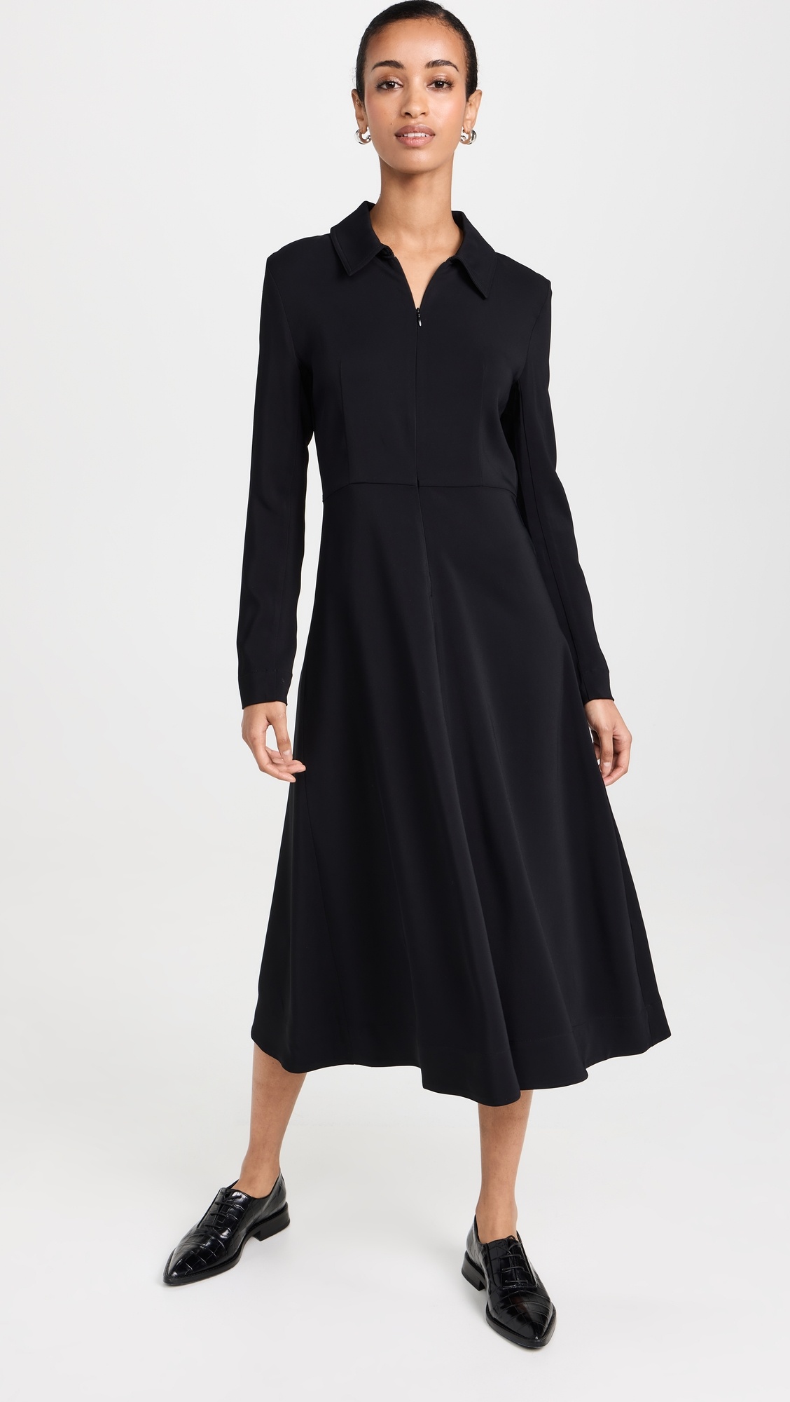 Long Sleeve Shirt Dress - 4