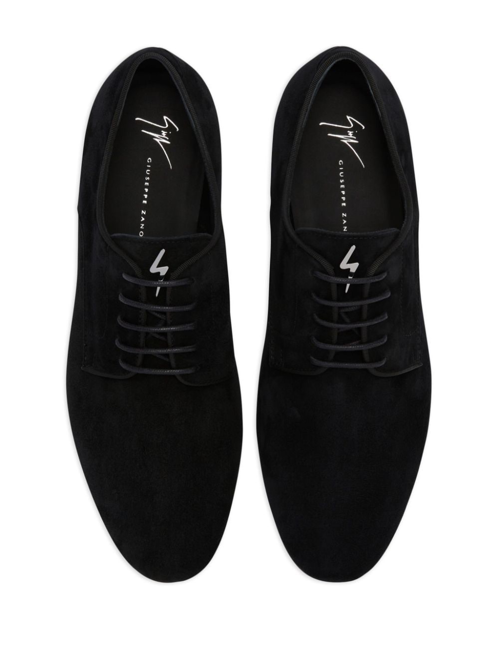 suede lace-up loafers - 4