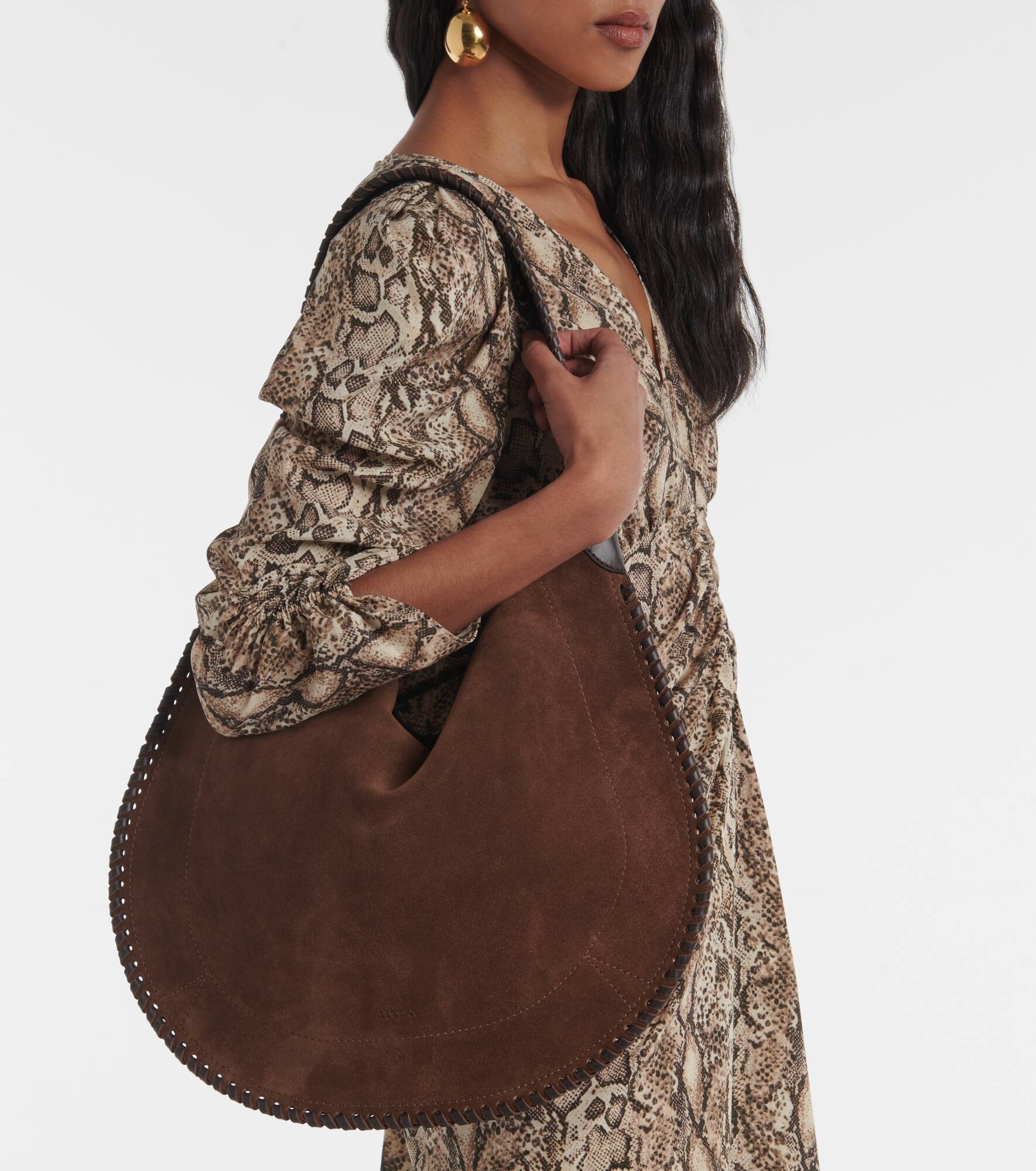 Oskan Large suede shoulder bag - 2