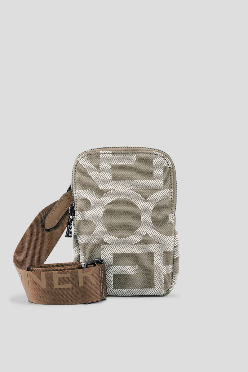 PANY JOHANNA SMARTPHONE POUCH IN BEIGE/WHITE 1