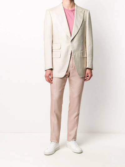 TOM FORD peak-lapel blazer outlook