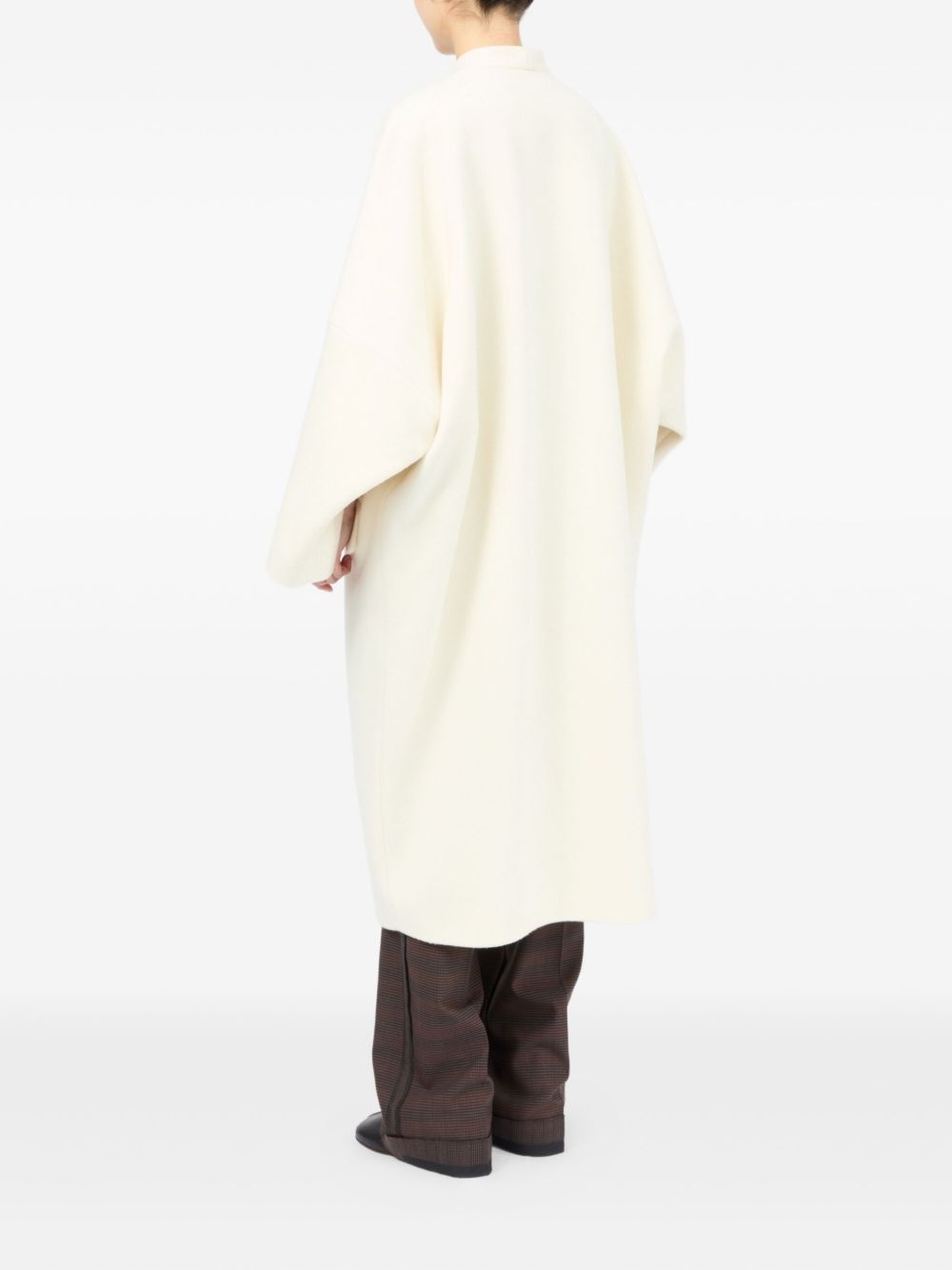 asymmetric zip-front coat - 4