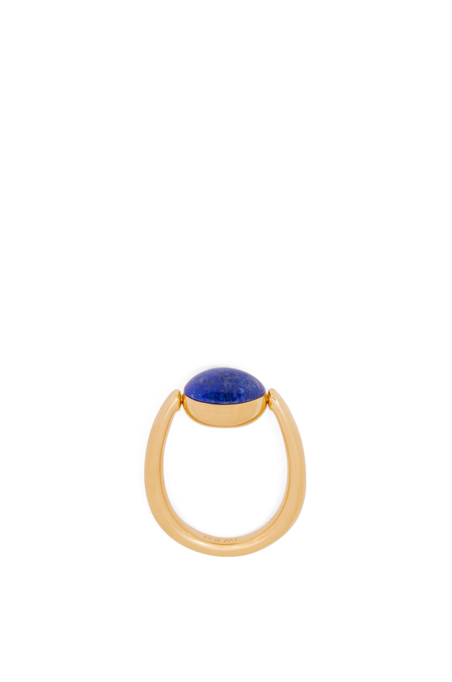 Anagram Pebble ring in sterling silver and lapis lazuli - 4