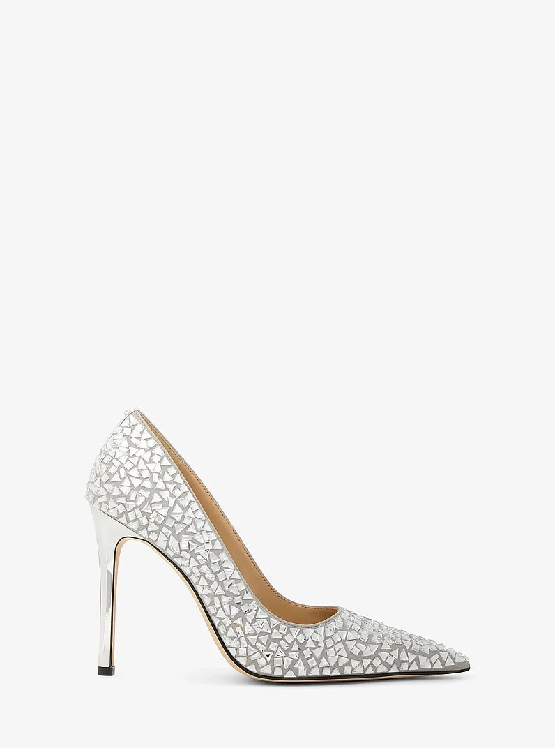Elyse Embellished Metallic Pump - 1