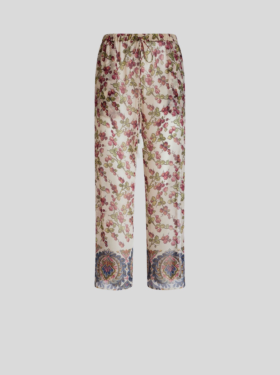 CREPON TROUSERS WITH PRINT - 1