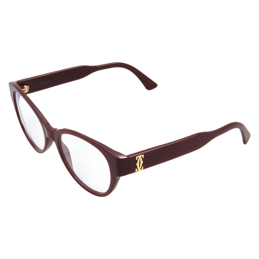 Cartier Demo Cat Eye Ladies Eyeglasses CT0315O 003 53 - 4