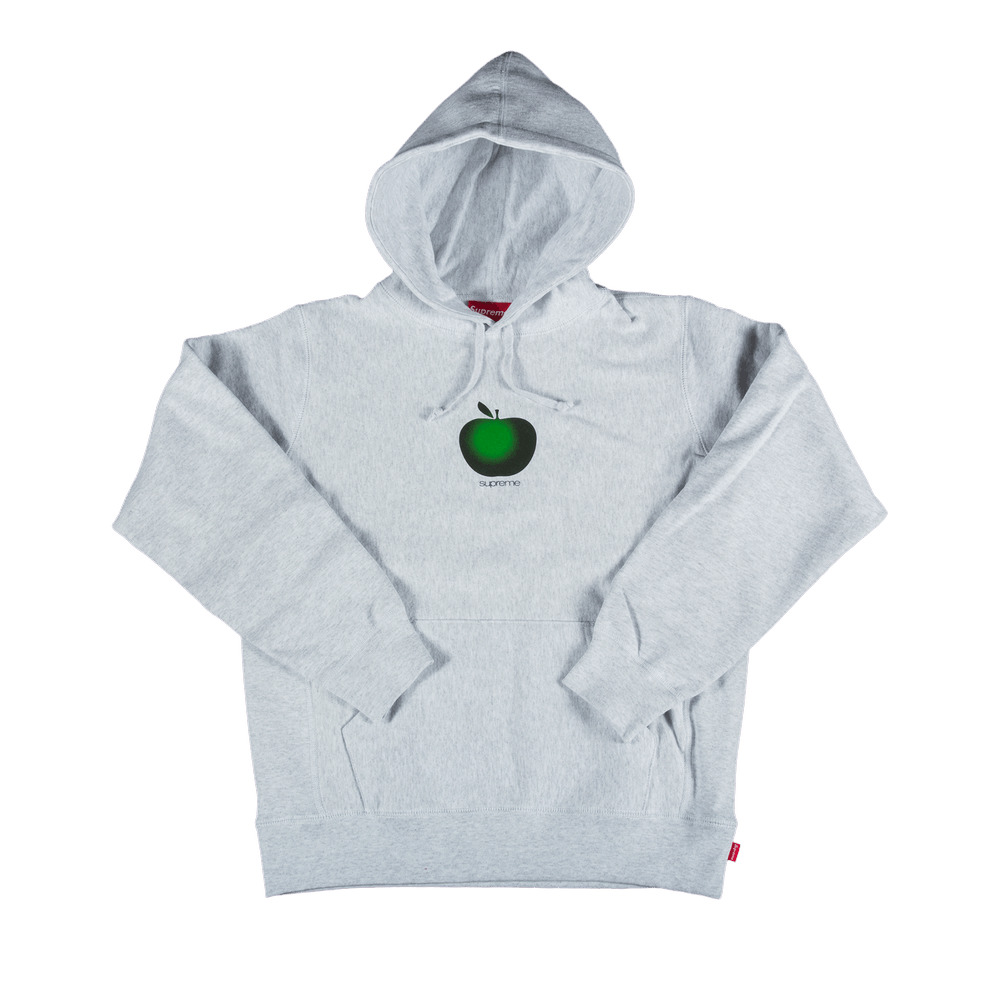 Supreme Apple Hooded Sweatshirt 'Ash Grey' - 1