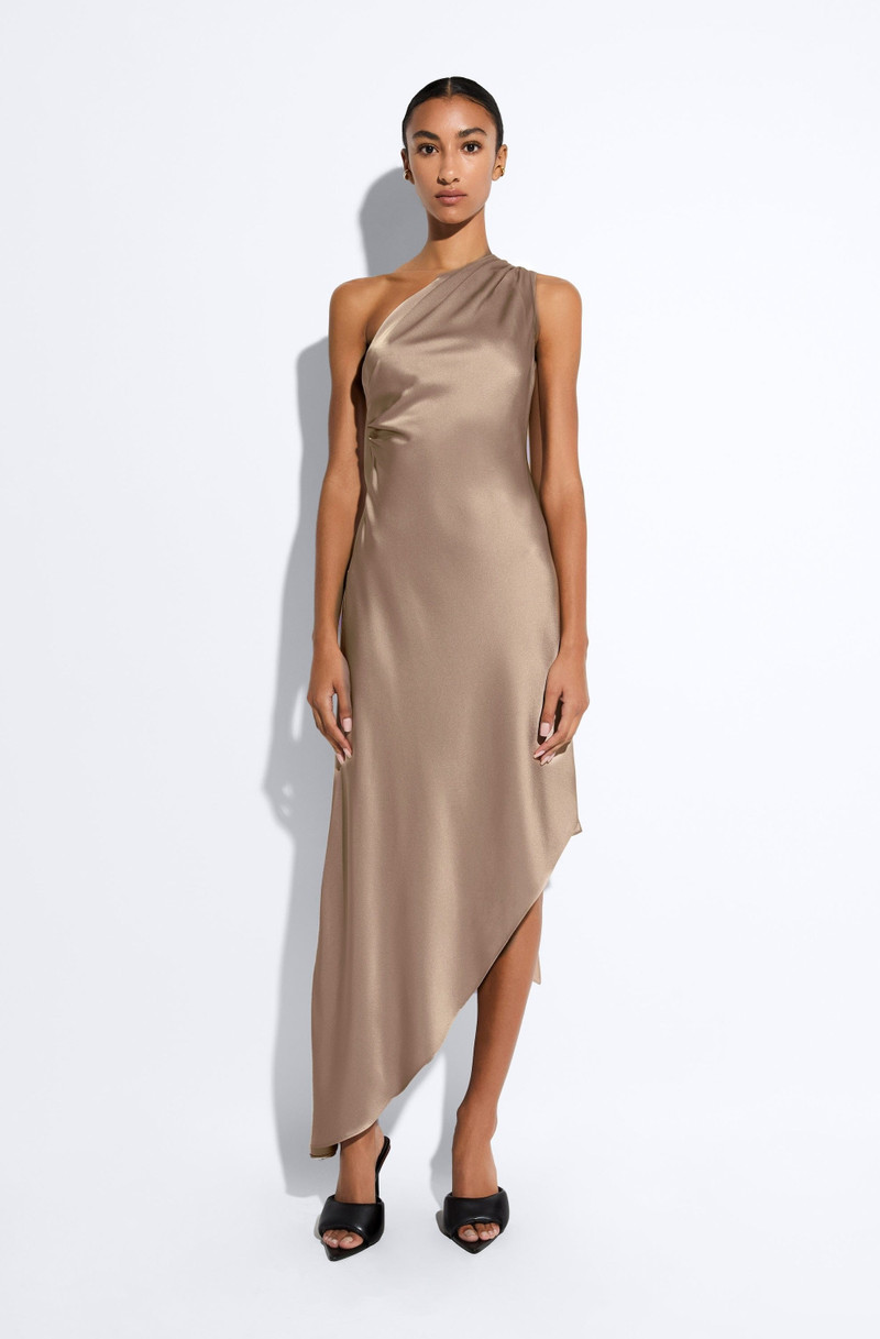 LAPOINTE Satin One Shoulder Dress outlook