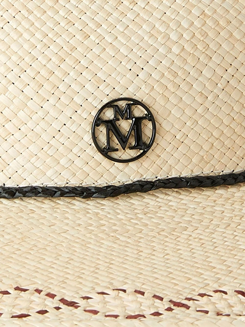 MAISON MICHEL Charles straw fedora hat outlook