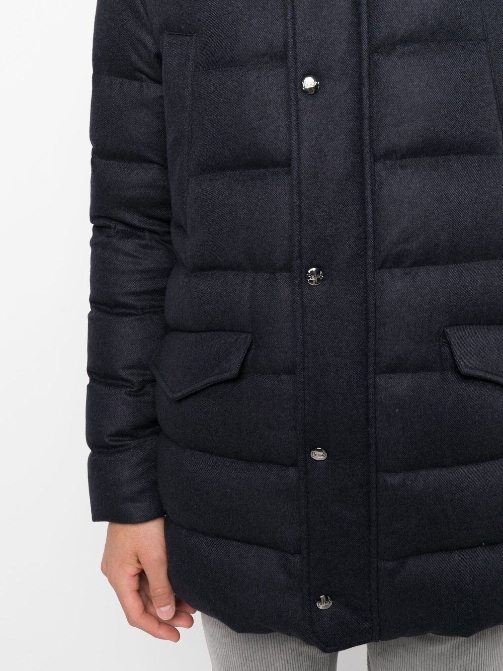 detachable-hood padded coat - 5