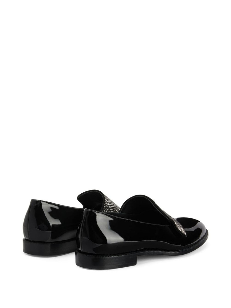 Eflamm crystal-embellished patent loafers 3