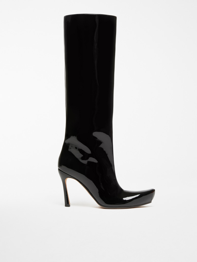 NOTIZIA Patent-leather boots 1