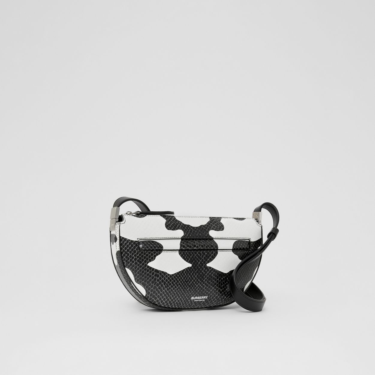 Mini Cow Print Leather Zip Olympia Bag - 7