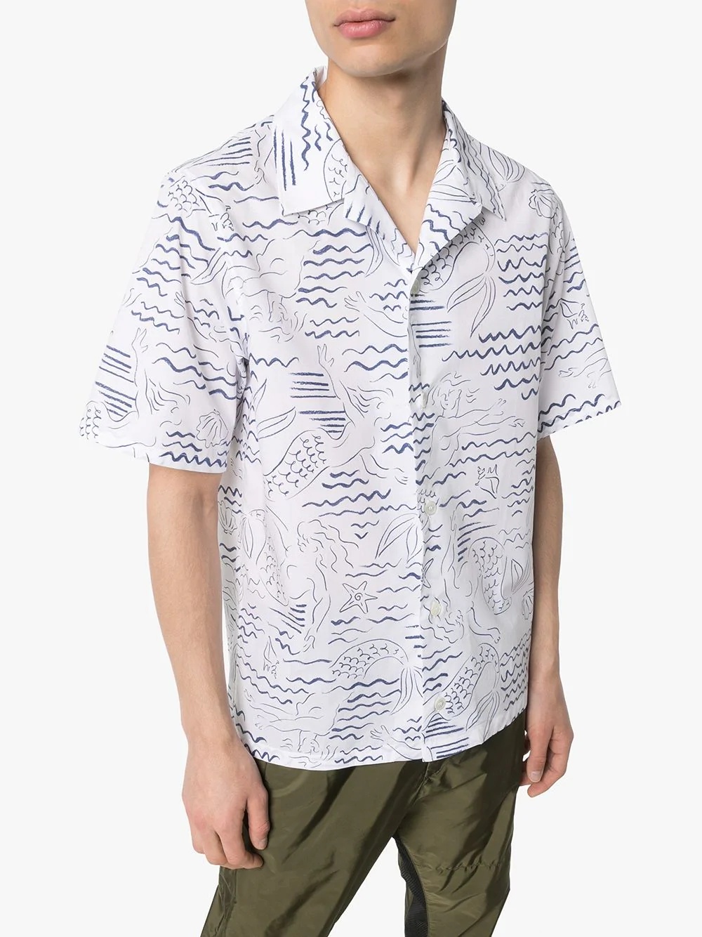 Waves Mermaids print shirt  - 2