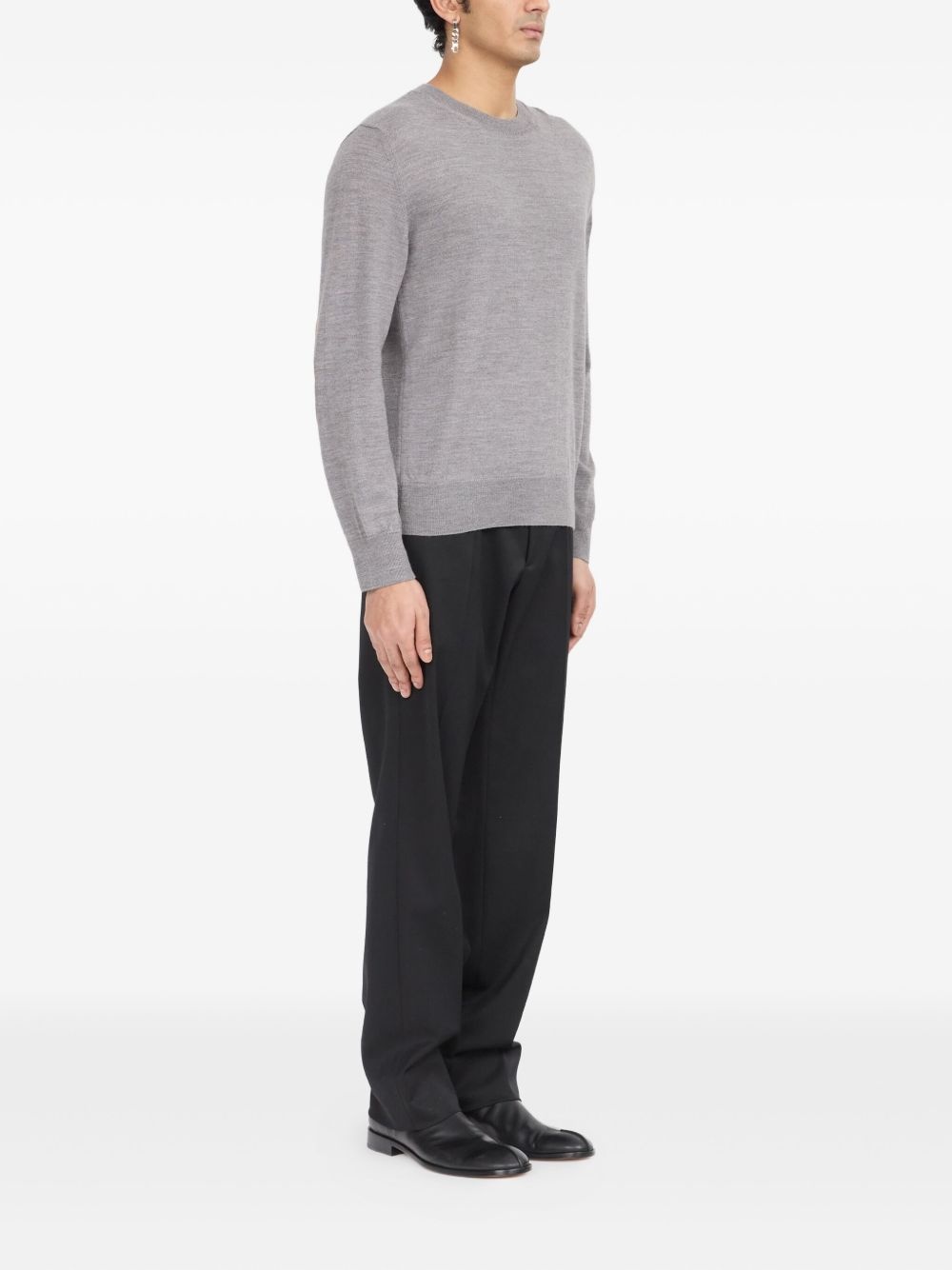 crew-neck knitted sweater - 3