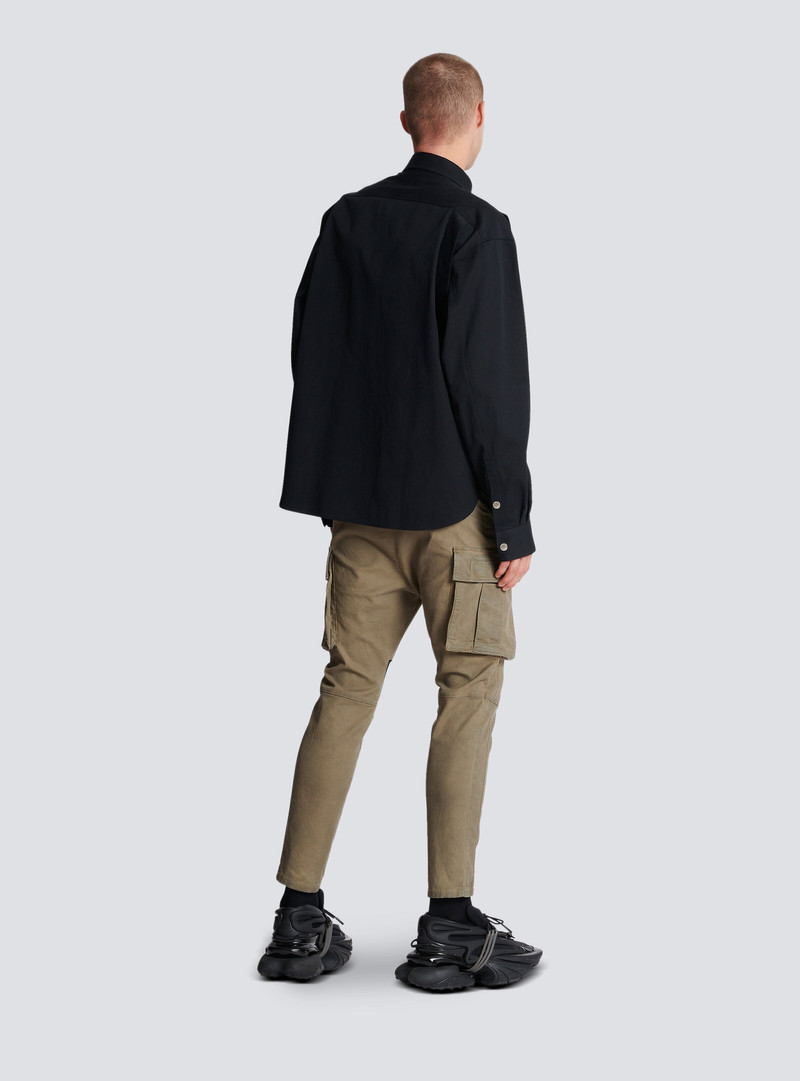 Cotton shirt with strap 4