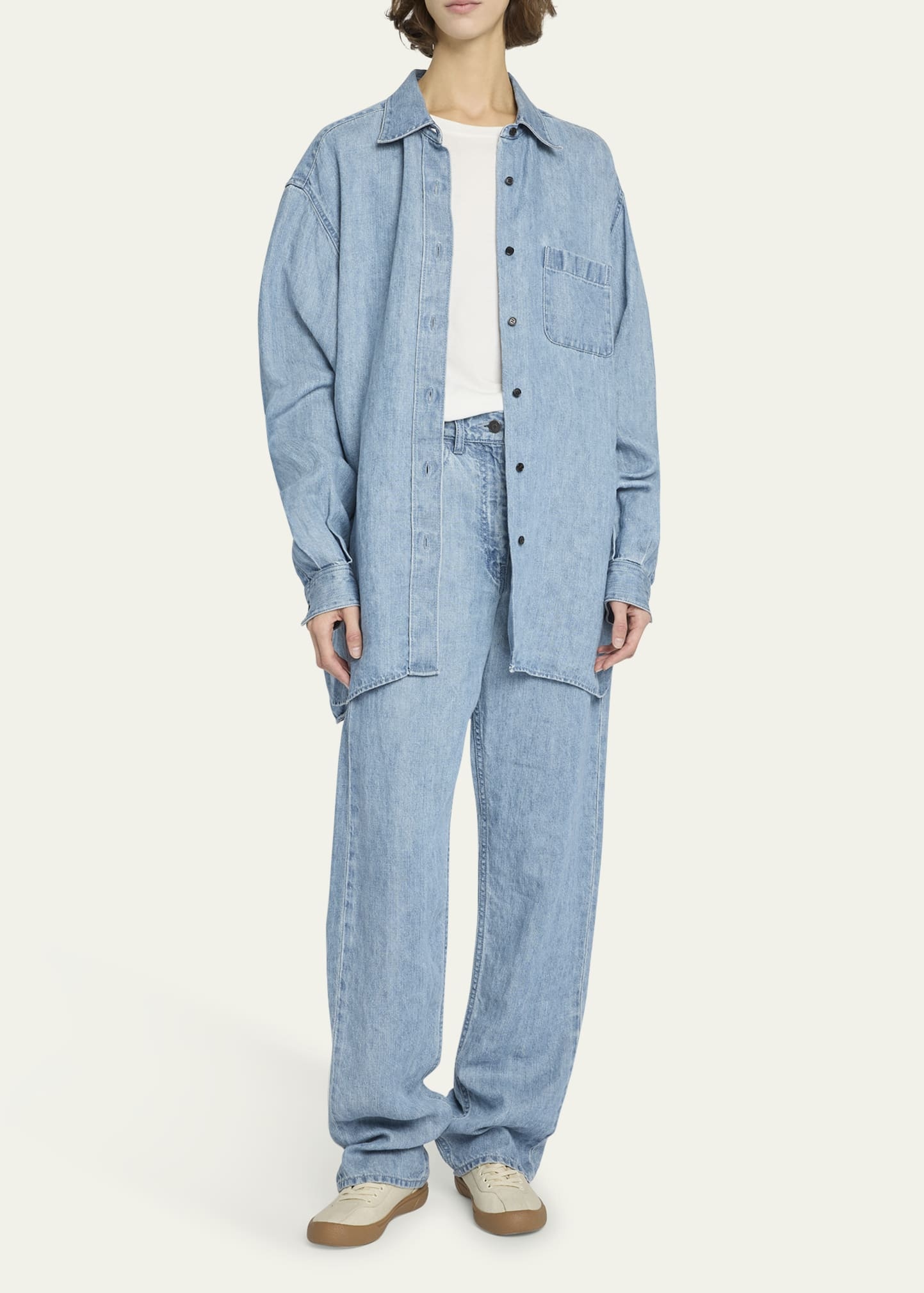 Nesson Oversized Linen Button-Down Shirt - 2